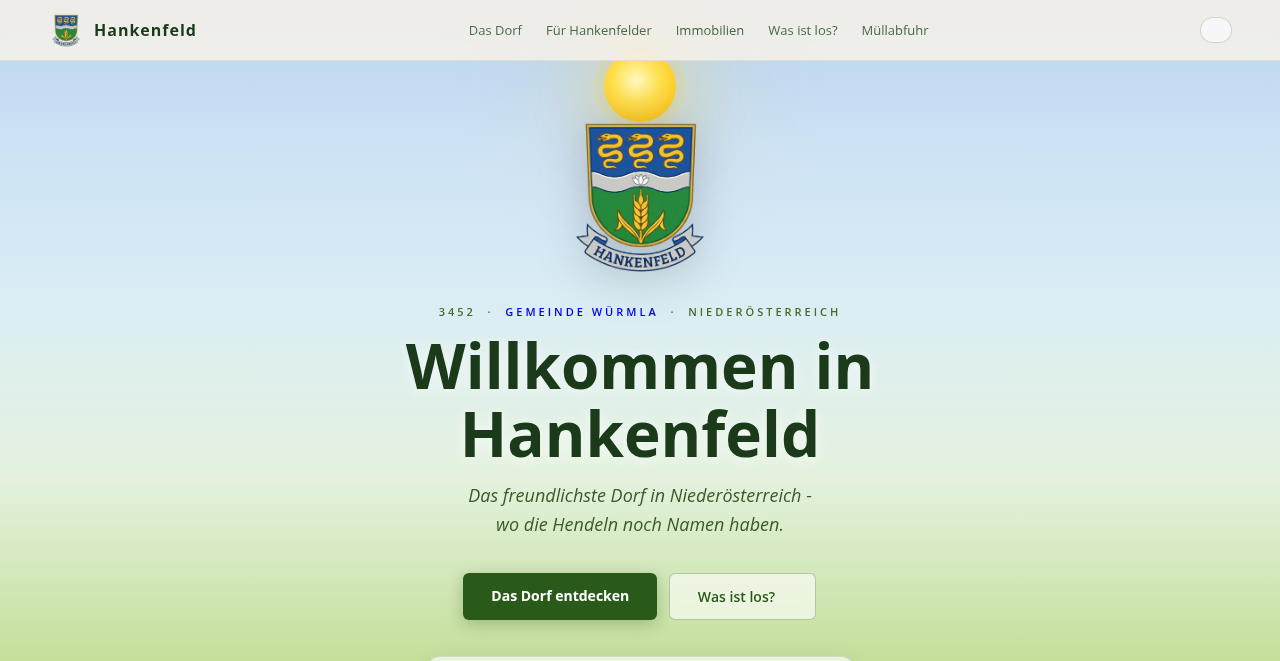 Screenshot hankenfeld.at